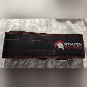 Dark Iron Black and Red Men's Lifting Fitness Belt. Brand New - Never Used.